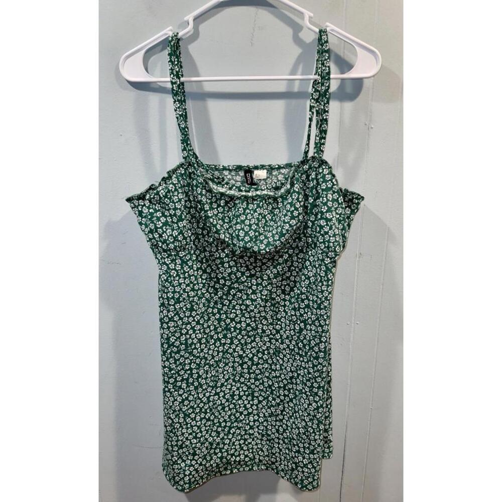 Womens Divided Summer Dress, Size Large Green Casual or Dressed Up Look Great